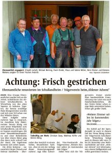 Achtung: Frisch gestrichen