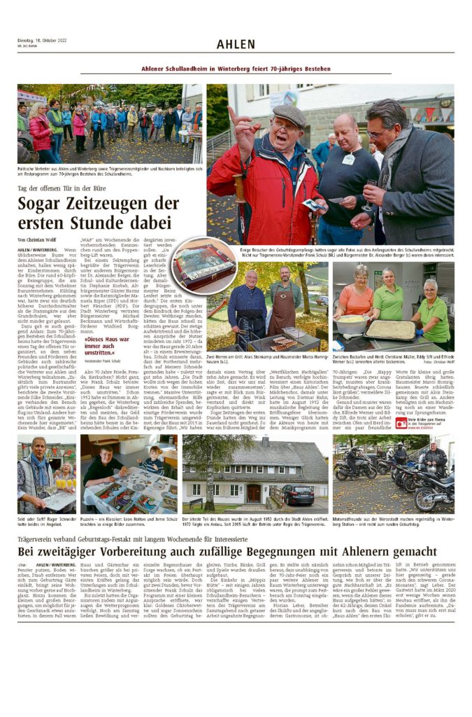 70 Jahre Schullandheim